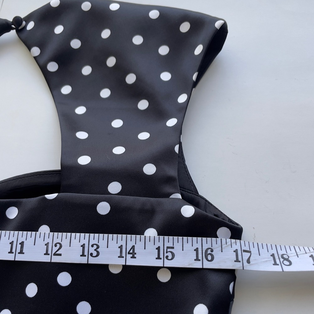 White House Black Market Sheath Dress Sz‎ 8 Polka Dot Pin-up Retro Cocktail Chic - Picture 4 of 13